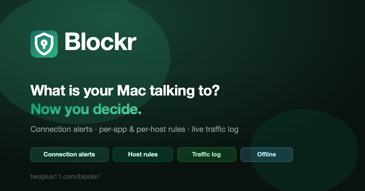 Blockr — See what your Mac is talking to.